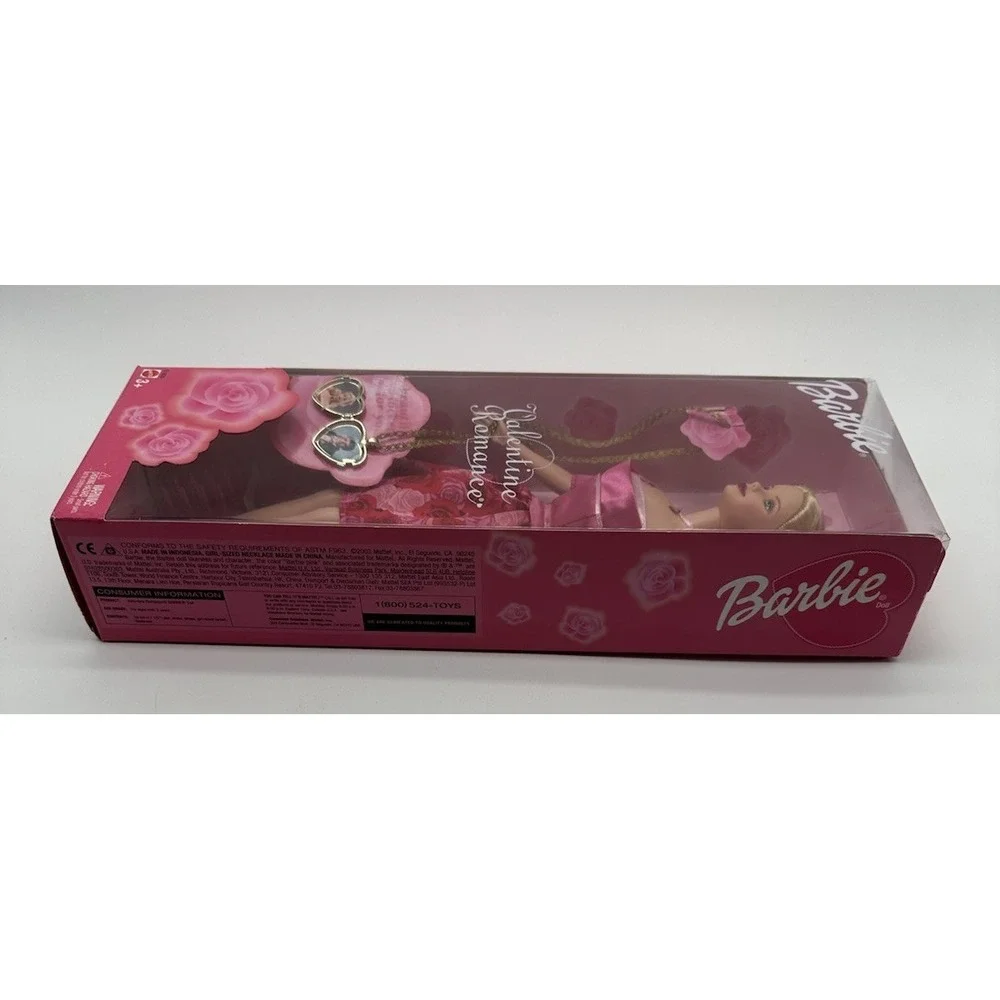 2003 MATTEL BARBIE VALENTINE ROMANCE HEART LOCKET DOLL B1805 NEW
